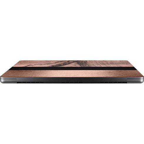 Rose Gold and Black Marble Apple MacBook Pro 14-inch Skin