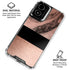 Rose Gold and Black Marble Moto G Power 5G (2024) Clear Case