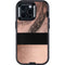 Rose Gold and Black Marble Otterbox Defender iPhone Skin