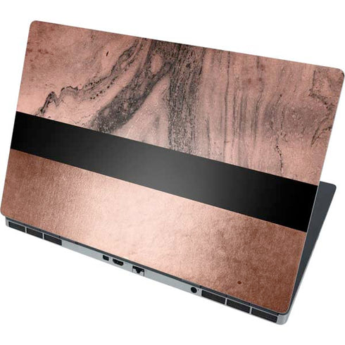 Rose Gold and Black Marble Dell Precision Skin