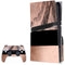 Rose Gold and Black Marble PS5 Pro Disk Bundle Skin