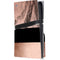 Rose Gold and Black Marble PS5 Pro Disk Console Skin