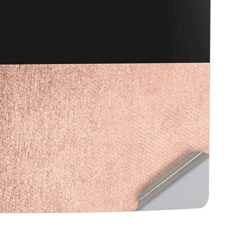 Rose Gold and Black Marble PS5 Pro Disk Console Skin