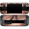 Rose Gold and Black Marble Steam Deck Handheld Gaming Computer OLED Skin