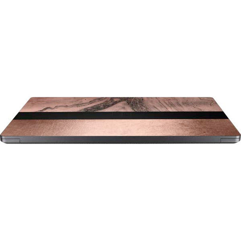 Rose Gold and Black Marble Surface Laptop 7 13.8in Skin