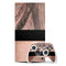 Rose Gold and Black Marble Xbox Series X Skins