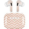Rose Gold Chevron AirPods Skins