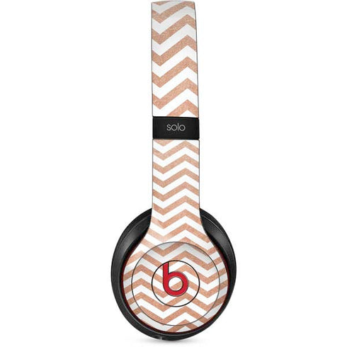 Rose Gold Chevron Beats Solo 2 Wireless Skin