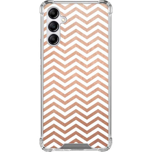 Rose Gold Chevron Gabb Phone 4 Clear Case