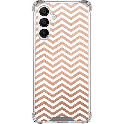 Rose Gold Chevron Galaxy A16 5G Clear Case