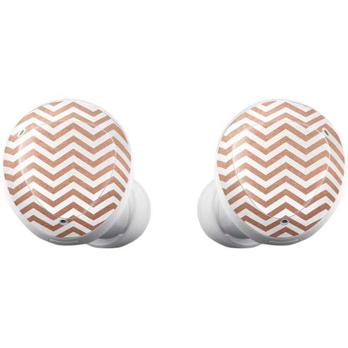 Rose Gold Chevron Galaxy Buds Plus Skin