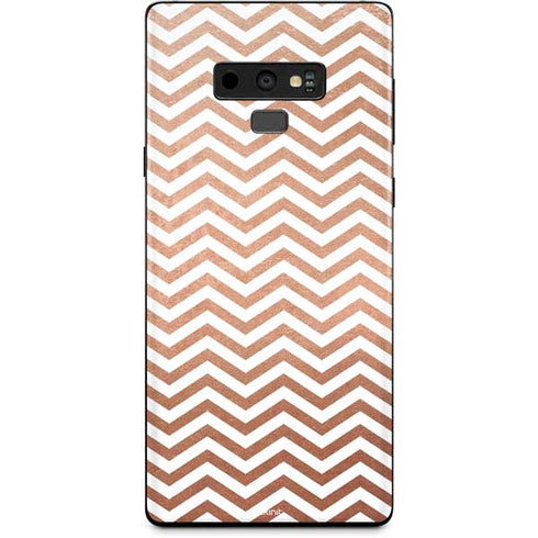 Rose Gold Chevron Galaxy Note 9 Skin