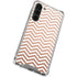 Rose Gold Chevron Galaxy S24 FE Clear Case