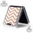 Rose Gold Chevron Galaxy Z Flip6 Clear Case