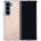 Rose Gold Chevron Galaxy Z Fold5 5G Clear Case