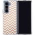 Rose Gold Chevron Galaxy Z Fold5 5G Clear Case
