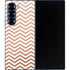 Rose Gold Chevron Galaxy Z Fold6 Skin
