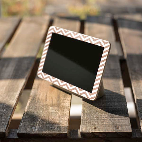Rose Gold Chevron Google Home Hub Skin