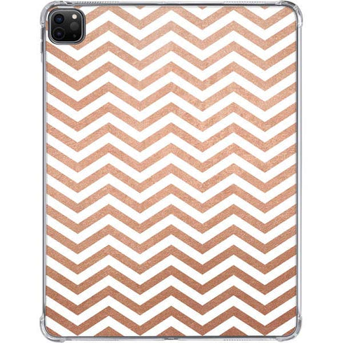 Rose Gold Chevron iPad Pro 11in (2024) Clear Case