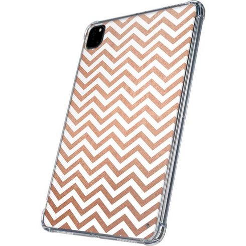 Rose Gold Chevron iPad Pro 11in (2024) Clear Case
