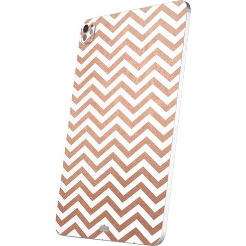 Rose Gold Chevron iPad Pro 13in M4 (2024) Skin