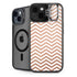 Rose Gold Chevron iPhone 15 Plus Kickstand Case
