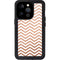Rose Gold Chevron iPhone 15 Pro Waterproof Case