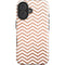Rose Gold Chevron iPhone 16 Impact Case