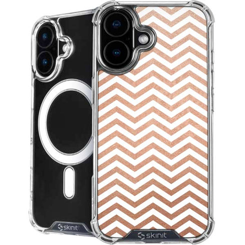 Rose Gold Chevron iPhone 16 MagSafe Case