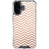 Rose Gold Chevron iPhone 16 Plus Clear Case