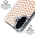 Rose Gold Chevron iPhone 16 Plus Clear Case