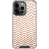 Rose Gold Chevron iPhone 16 Pro Clear Case