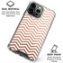 Rose Gold Chevron iPhone 16 Pro Clear Case