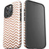 Rose Gold Chevron iPhone 16 Pro Impact Case