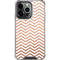 Rose Gold Chevron iPhone 16 Pro Max Clear Case