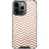 Rose Gold Chevron iPhone 16 Pro Max Clear Case