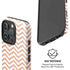 Rose Gold Chevron iPhone 16 Pro Max Magsafe Impact Case