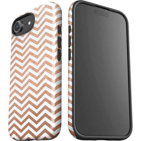 Rose Gold Chevron iPhone 16e Impact Case