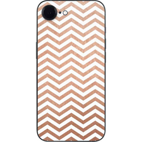 Rose Gold Chevron iPhone 16e Skin