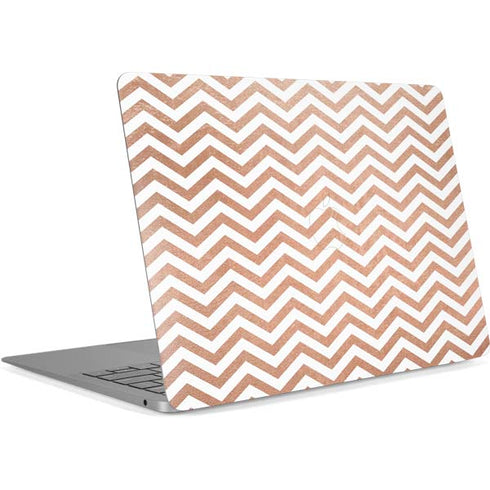 Rose Gold Chevron Apple MacBook Air Skin