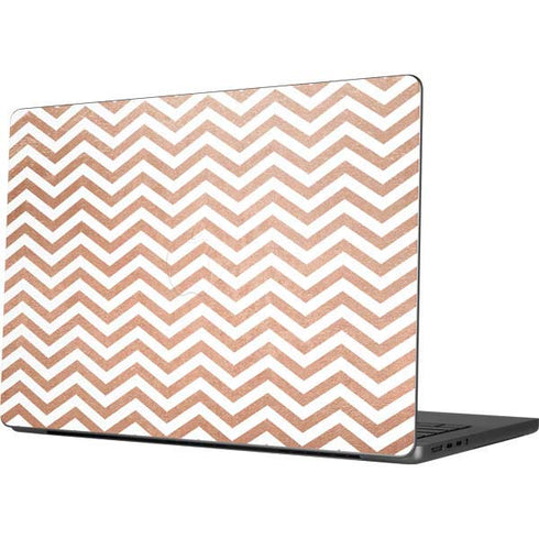 Rose Gold Chevron Apple MacBook Pro 14-inch Skin