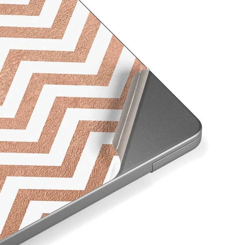 Rose Gold Chevron Apple MacBook Pro 14-inch Skin