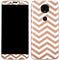 Rose Gold Chevron Moto E5 Plus Skin