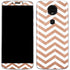 Rose Gold Chevron Moto E5 Plus Skin