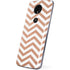 Rose Gold Chevron Moto E5 Plus Skin