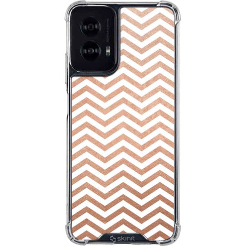 Rose Gold Chevron Moto G Power 5G (2024) Clear Case