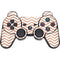 Rose Gold Chevron PS3 Dual Shock wireless controller Skin