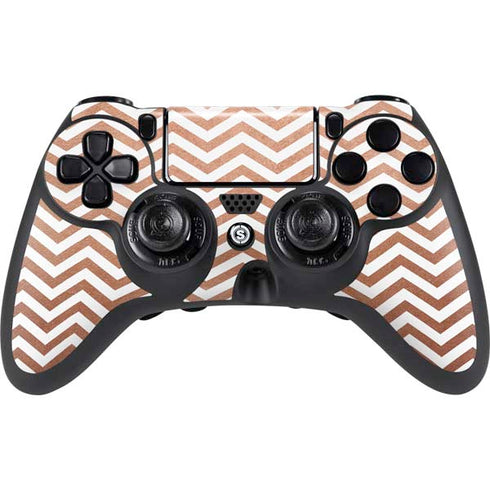 Rose Gold Chevron PlayStation PS4 Skins
