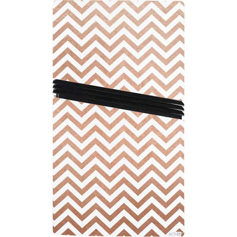 Rose Gold Chevron PS5 Pro Console Skin