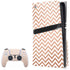Rose Gold Chevron PlayStation PS5 Skins